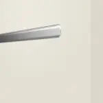 Detailansicht der Lisene von CLASSEN Doppelflügeltür Weiß RAL 9010 CPL 4.8 mit Zarge