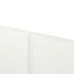 Detailansicht der vertikalen Fräsung von CLASSEN Doppelflügeltür Glifa M1 RAL 9003 Weißlack inkl. Zarge