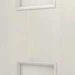 Detailansicht der Querleiste von CLASSEN Doppelflügeltür Modena 4 LA 3/4 Esche Weiß 3D Look inkl. Zarge mit Lichausschnitt