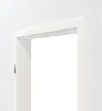 Detailbild von HUGA Zarge Weißlack Dekor ähnl. RAL 9016 Durat Basic mit runder Kante