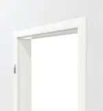 Detailbild von HUGA Zarge Pino weiß Durat Basic mit runder Kante