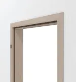 Detailbild von Eiche grau Basic Durat Holzzarge für Brandschutztüren (Rundkante) - Huga