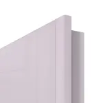 Detailansicht der Kante von Doppelflügeltür TE-30 Fichte astarm weiß pigmentiert lackiert Massivholz mit Zarge