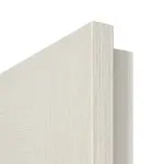 Detailansicht der Kante von Doppelflügeltür TM-33 Nordische Fichte astarm gebürstet weiß lackiert Massivholz mit Zarge