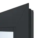 Detailansicht der Kante von Innentür-Set Aluminium Rohrrahmentür mit Feuerschutzfunktion HE 911 mit LA-03 inkl. Blockzarge - Hörmann