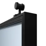 Detailansicht Kante ERKELENZ Schiebetür-Set 2-flg. SteelLine Stahl Lofttür mit Sprossen 0-3 inkl. Schiebetürsystem Klassik