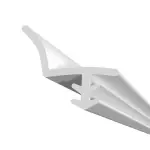 Frontansicht von INNOPERFORM Überströmdichtung Typ C in Weiß