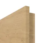 Detailansicht der runden Kante von GARANT Brandschutztür T30 Quer Authentic Asteiche CePaL