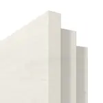 Detailansicht der eckigen Kante von Brandschutztür T90 PortaLit Trend Pinie Weiß Cross PiC 230 CPL - Westag