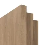 Detailansicht der eckigen Kante von Brandschutztür T90 PortaLit Trend Eiche Adria Ei 767 CPL - Westag