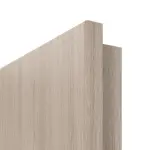 Detailansicht der runden Kante von Eiche grau Basic Durat Wohnungseingangstür - Huga