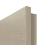 Detailansicht der runden Kante von Cotton like Taupe Basic Wohnungseingangstür - Huga