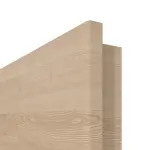 Detailansicht der runden Kante von GARANT Wohnungseingangstür Quer Authentic Achat CePaL mit Lichtausschnitt LA-2