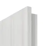 Detailansicht der runden Kante von GARANT Wohnungseingangstür Authentic Grigio CePaL mit Lichtausschnitt LA-4 schlossseitig