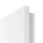 Detailansicht der eckigen Kante von Typ 52 Uni Grau Lamikor Wohnungseingangstür - Kilsgaard