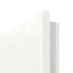 Detailansicht der runden Kante von Gebürstetes Weiß LA 24 bandseitig ProLine Duradecor Doppelflügeltür inkl. Zarge - Hörmann