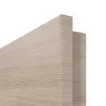 Detailansicht der runden Kante von Graueiche quer LA 12 ProLine Duradecor Doppelflügeltür inkl. Zarge - Hörmann