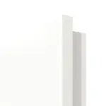 Detailansicht der runden Kante von Doppelflügeltür LA 11 Ultramatt Weiß ProLine inkl. Zarge - Hörmann