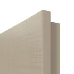 Detailansicht der runden Kante von Doppelflügeltür LA 24 Cotton like Taupe Basic inkl. Zarge - Huga