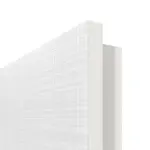 Detailansicht der runden Kante von Doppelflügeltür Leinen Weiß ProLine inkl. Zarge - Hörmann