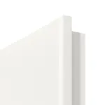 Detailansicht der runden Kante von Landhaus 3 LA Classic Weißlack Doppelflügeltür inkl. Zarge - Huga