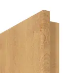 Detailansicht der runden Kante von Doppelflügeltür Ahorn Rustikal AH 74 PortaLit inkl. Zarge - Westag