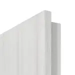 Detailansicht der runden Kante von GARANT Doppelflügeltür inkl. Zarge Authentic Grigio CPL mit Lichtausschnitt LA-DIN Sprosse SP4