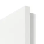 Detailansicht der eckigen Kante von GARANT Doppelflügeltür inkl. Zarge U11209SD Edelweiß GHK08 mit Lichtausschnitt LA-6 Sprosse SP0