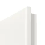 Detailansicht der runden Kante von Kontur 2 Classic Weißlack Doppelflügeltür inkl. Zarge - Huga