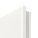 Detailansicht der runden Kante von Pure 1 Bandseite ProLine Duradecor Verkehrsweiß RAL 9016 Doppelflügeltür inkl. Zarge - Hörmann