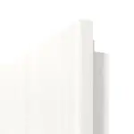 Detailansicht der runden Kante von Rail 1 ProLine Duradecor Gebürstetes Weiß Doppelflügeltür inkl. Zarge - Hörmann