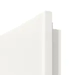 Detailansicht der runden Kante von Rail 1 ProLine Duradecor Verkehrsweiß RAL 9016 Doppelflügeltür inkl. Zarge - Hörmann