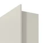 Detailansicht der eckigen Kante von Komplettset Stahl Mehrzweckaußentür D65-2 OD mit LA-B1 inkl. Eck- und Ergänzungszarge Vario B53 - Hörmann