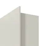 Detailansicht der eckigen Kante von Außentür-Set 2-flg. Stahl mit Feuerschutzfunktion H3-2 OD mit LA-B1 im Gehflügel inkl. Blockzarge - Hörmann