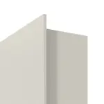 Detailansicht der eckigen Kante von HÖRMANN Innentür-Set Stahl Feuerschutzinnentür H3-1 OD hochwasserbeständig inkl. Rauchschutz und Eckzarge