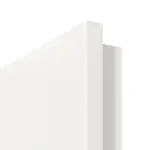 Detailansicht der runden Kante von Weiß RAL 9016 LA 12 Basic Durat Innentür - Huga
