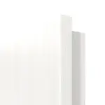 Detailansicht der runden Kante von Pino Weiß LA 6 Raute Basic Durat Innentür - Huga