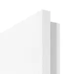 Detailansicht der eckigen Kante von Esche Weiß ES 242 Typ LA-1000 PortaLit Zimmertür - Westag