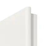 Detailansicht der Segmentkante von Arctic Weiß RAL 9016 Typ LA-DIN WestaLack Innentür - Westag