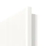 Detailansicht der runden Kante von Smart 1 Bandseite Basic Durat Pino Weiß Innentür - Huga