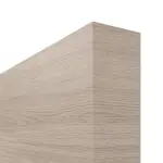 Detailansicht der stumpfen Kante von HUGA Innentür-Set Eiche grau quer Basic Durat stumpfeinschlagend mit Zarge und Drücker