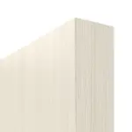 Detailansicht der stumpfen Kante von HUGA Innentür-Set Lärche lasiert Basic Durat stumpfeinschlagend mit Zarge und Drücker