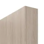 Detailansicht der stumpfen Kante von HUGA Innentür-Set Eiche grau Basic Durat stumpfeinschlagend mit Zarge und Drücker