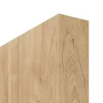 Detailansicht der stumpfen Kante von HUGA Innentür-Set Asteiche Basic Durat stumpfeinschlagend mit Zarge und Drücker