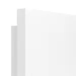 Detailansicht der eckigen Kante von Esche Weiß Pore Es 242 Portalit Innentür View Typ 2209 - Westag