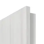 Detailansicht der runden Kante von GARANT Rauchschutztür Authentic Grigio CePaL mit Lichtausschnitt LA-2