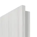 Detailansicht der runden Kante von GARANT Rauchschutztür Authentic Grigio CePaL mit Lichtausschnitt LA-8