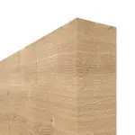 Detailansicht der stumpfen Kante von Asteiche quer LA 24 bandseitig Basic Durat Schiebetür - Huga