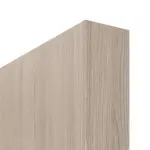 Detailansicht der stumpfen Kante von Eiche grau LA 24 bandseitig Basic Durat Schiebetür - Huga