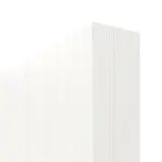 Detailansicht der stumpfen Kante von Pino Weiß LA 24 schlossseitig Basic Durat Schiebetür - Huga